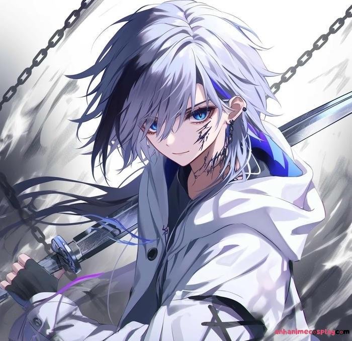 ảnh anime nam cầm kiếm katana 24